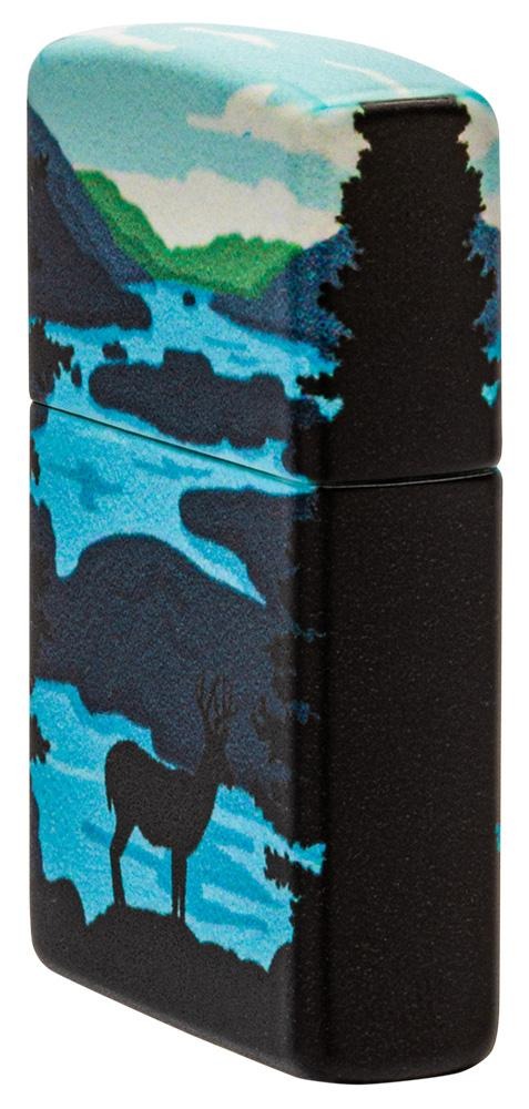 Zippo Deer Landscape 540° Design, Colorful Windproof Lighter #49483