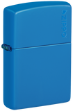 Zippo Classic Sky Blue Matte with Logo Base Model Lighter #48628ZL