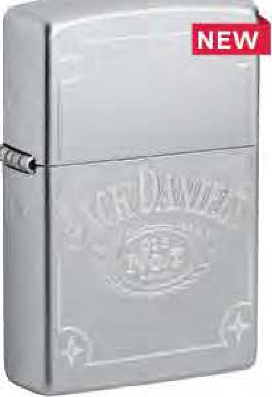 Zippo Jack Daniels Tennessee Whiskey, Satin Chrome Windproof Lighter #49653