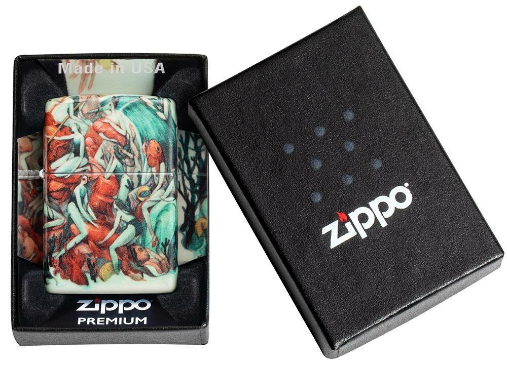 Zippo Marija Tiurina Design, 540° Color Wrap, Genuine Windproof Lighter #49392