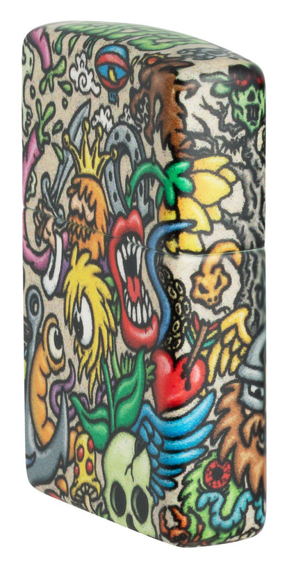 Zippo 540 Colorful Tattoo Design, Windproof Lighter #48394
