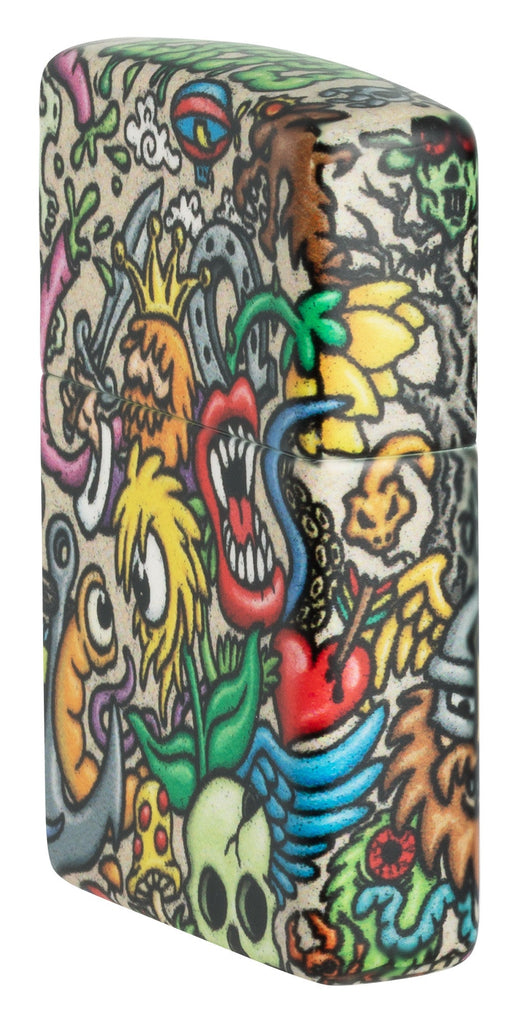 Zippo Colorful Floral Design 540 Color Pocket Lighter 