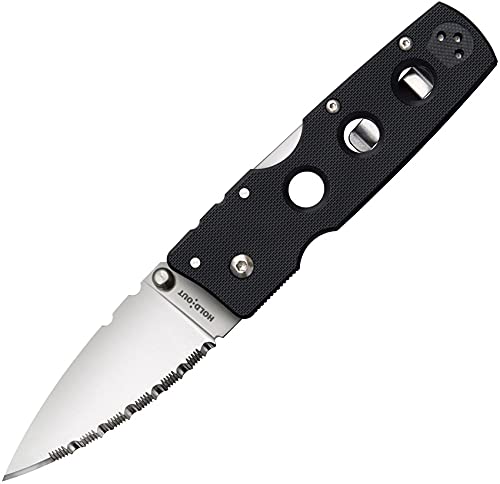 Cold Steel Hold Out 3" Blade Serrated Edge Knife #11G3S