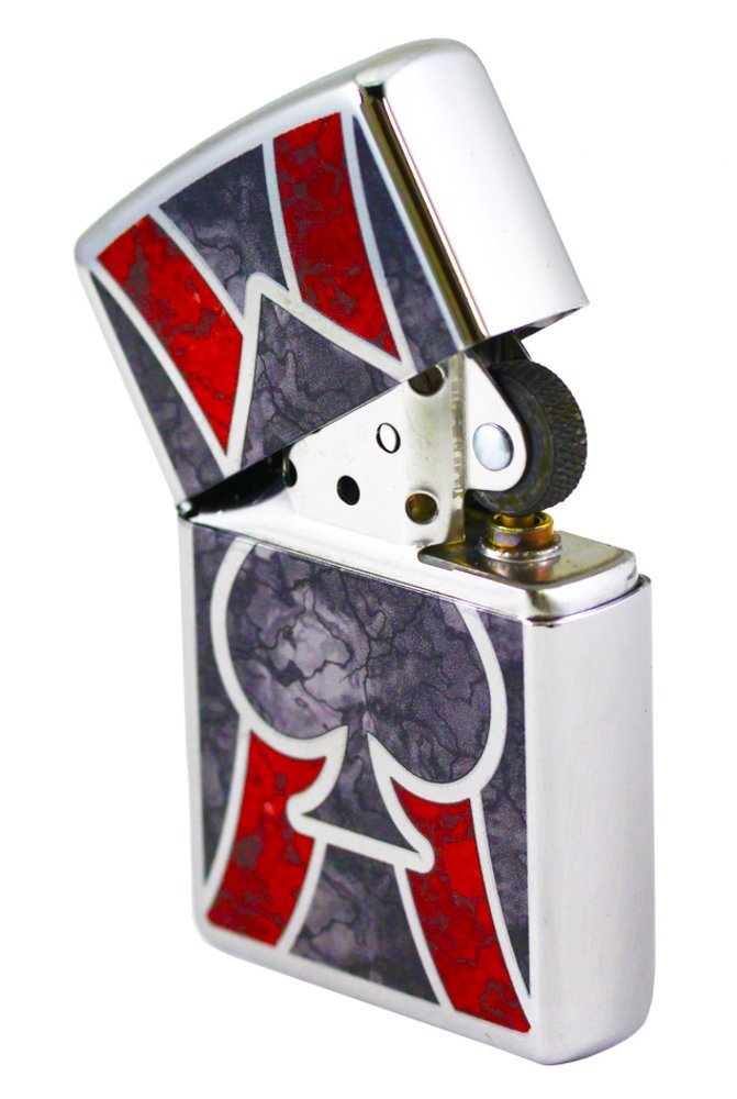 Zippo Ace Lighter, High Polish Chrome, Fusion, Windproof #28952