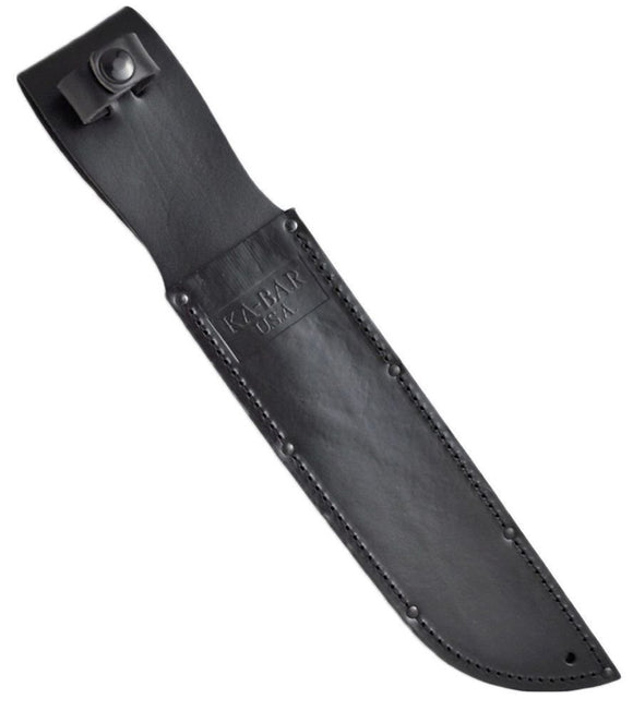 Ka-Bar Leather Sheath, USA Logo, Black, Fits Knife w/ 5 1/4
