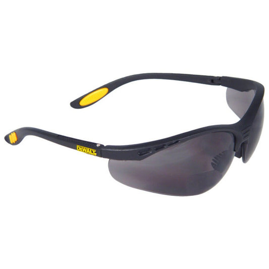 DeWalt Reinforcer RX Black Safety Glasses, Smoke Lens-2.5 Diopter #DPG59-225D