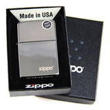 Zippo Black Ice Lighter, with Logo, High Polish #150ZL