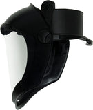 Uvex Bionic Face Shield with Hard Hat Adapter + Clear Polycarbonate Visor #S8505