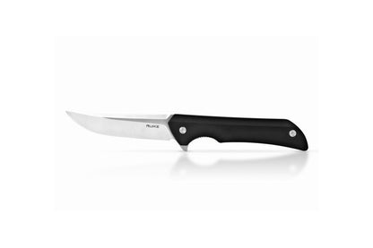 Ruike Hussar, 14C28N Plain Blade, Black G-10 Handle + Pocket Clip #P121B