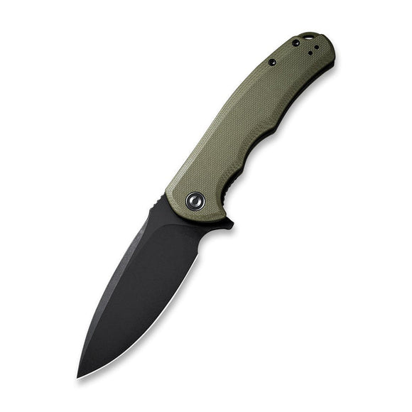 CIVIVI Praxis, OD Green G10 Handle, Black Stonewashed Blade #C803F