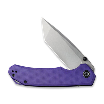 CIVIVI Brazen Knife, Purple G10 Handle Gray Stonewashed Blade #C2023A