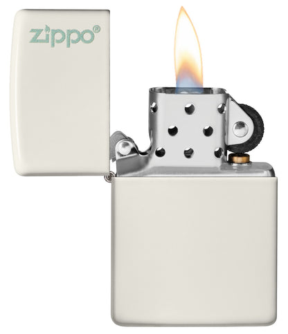 Zippo Glow In The Dark Matte Design With Zippo Logo, Windproof Lighter #49193ZL
