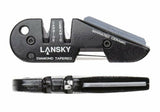 Lansky Responder Folding Knife & BladeMedic Sharpener Combo, Pocket Clip #UTR7