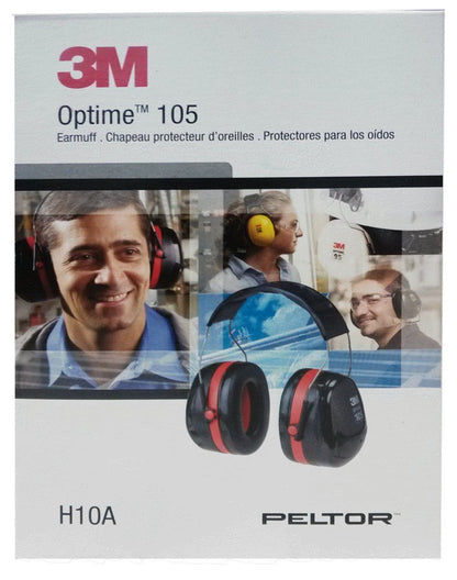 3M Peltor Optime 105 Over-the-Head Earmuff, Hearing Conservation #H10A
