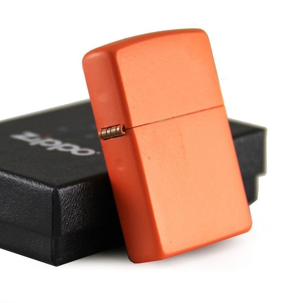 Zippo Orange Matte Classic Lighter, Windproof Pocket #231