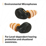 3M PELTOR Tactical Earplug Kit, NRR 23dB, Rechargeable, Construction, Law Enforcement #TEP-200