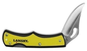 Lansky Lockback Folding Pocket Knife, Yellow, 2 inch Blade #LKN045-YLW