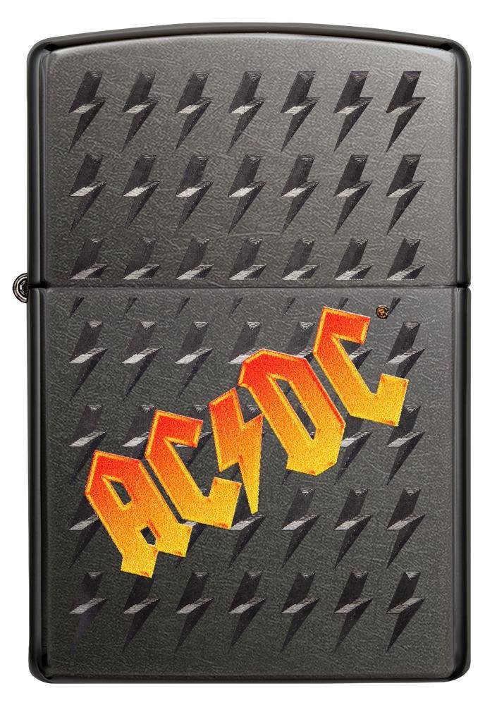 Zippo AC/DC Rock Band, Gray Glossy Finish, Genuine Windproof Lighter #49014
