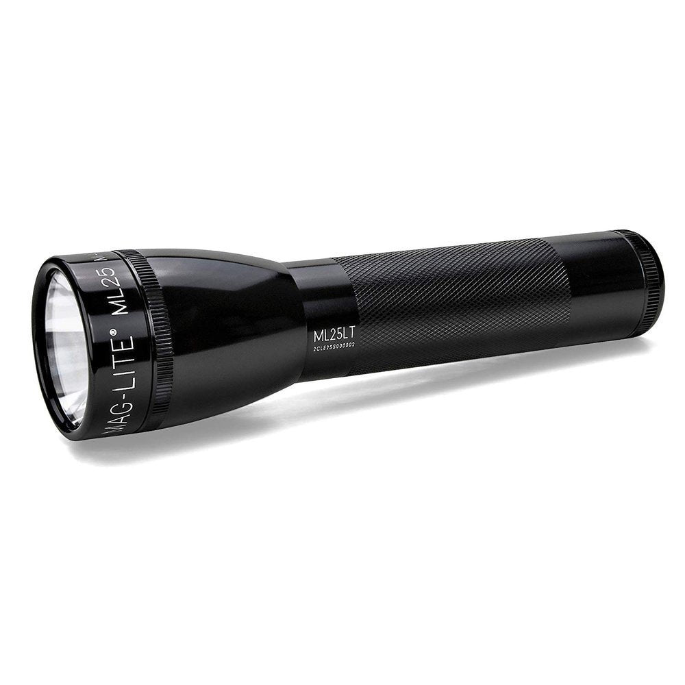 MAGLITE ML25LT, LED Flashlight, 2 Cell C Flashlight, Black #ML25LT-S2016