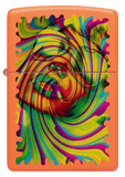 Zippo Lady in Swirls Design, Orange Matte Lighter #48580