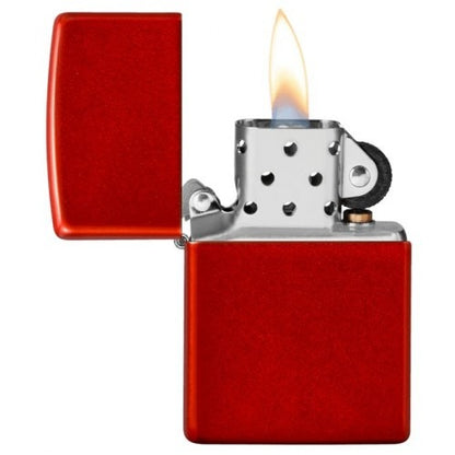 Zippo Metallic Red Base Model, Windproof Lighter #49475