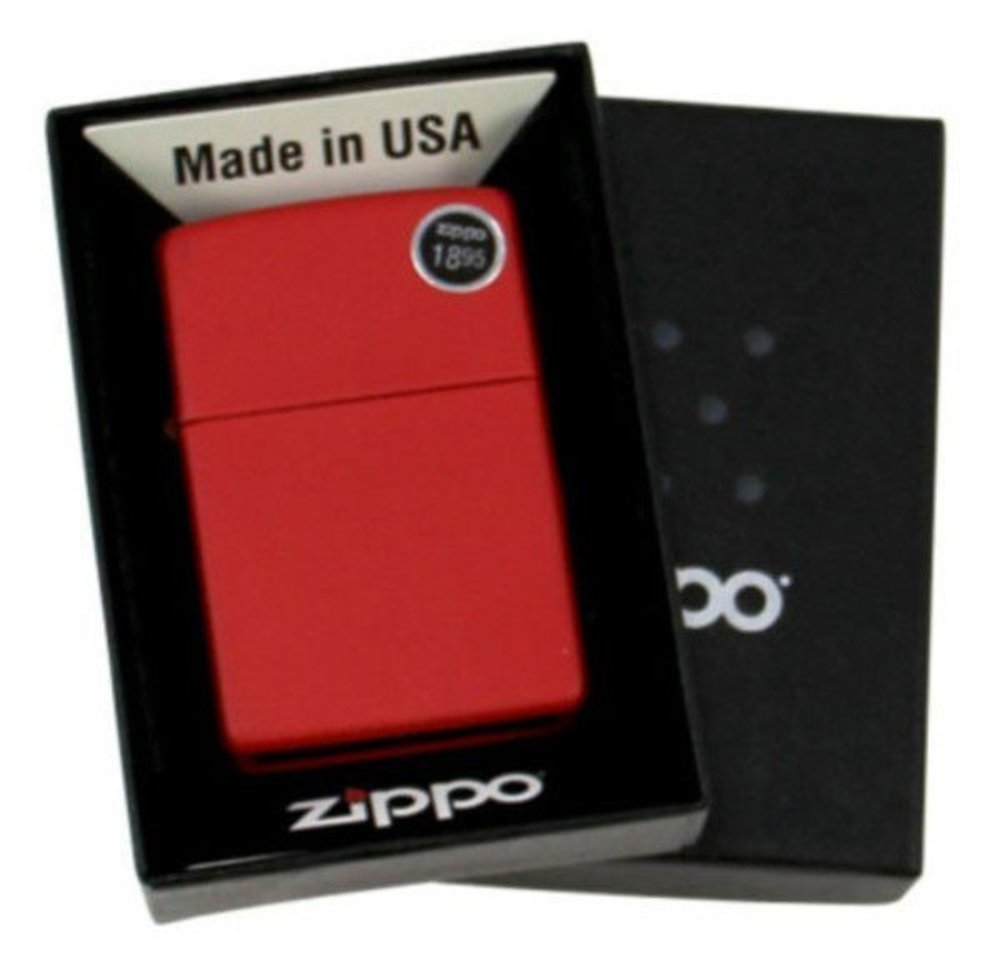 Classic Red Matte Windproof Lighter