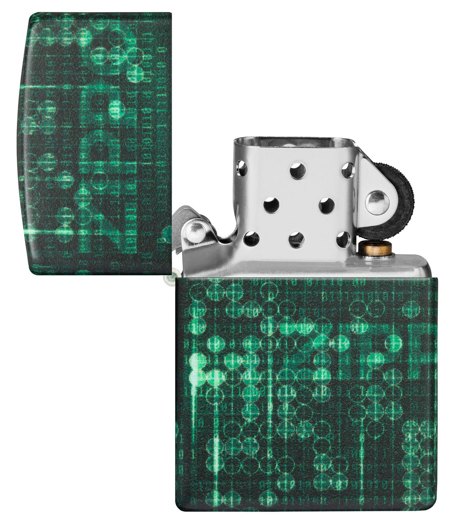 Zippo 540 Glow-in-the-Dark Green Lighter #48408