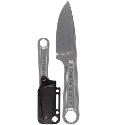 Ka-Bar Forged Wrench Knife, 3" Blade, + Hard Plastic Sheath, Made in USA #1119