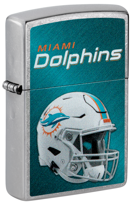 Zippo NFL Miami Dolphins Helmet Design, Street Chrome Lighter #48438
