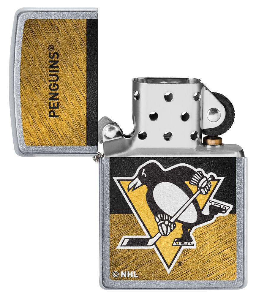 Zippo NHL Pittsburgh Penguins Hockey Team, Street Chrome Lighter #48050