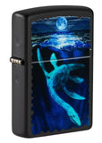 Zippo Loch Ness Ocean Monster Black Light Black Matte Windproof Lighter #49697