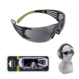 3M Peltor Sport SecureFit 400 Glasses, Gray, Anti-Fog #SF400-PG