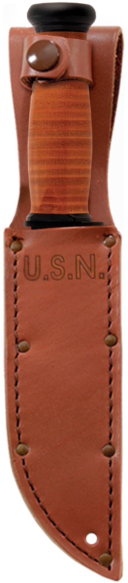 KA-BAR Mark I Brown Leather Sheath, USN #2225S