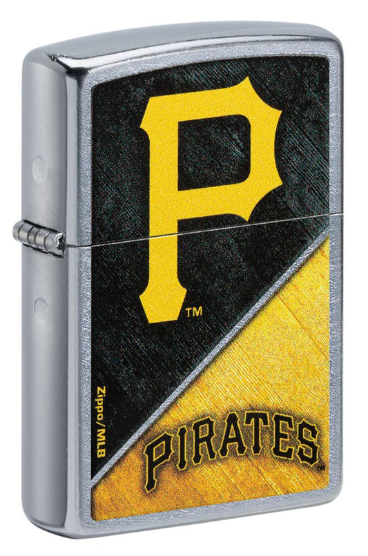 Zippo MLB Pittsburgh Pirates Baseball Team, Street Chrome Lighter #49745