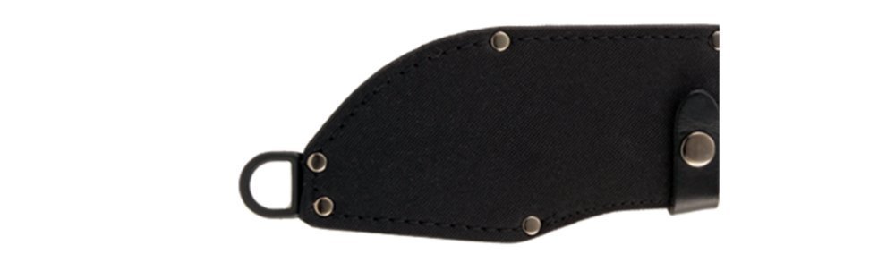 Ka-Bar Heavy-Duty Warthog, Black + Leather/Cordura Sheath #1278