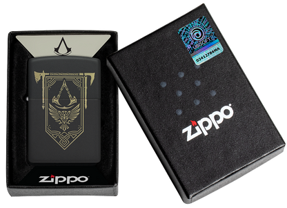 Zippo Gaming Assassins Creed Valhalla, Black Matte Lighter #48669