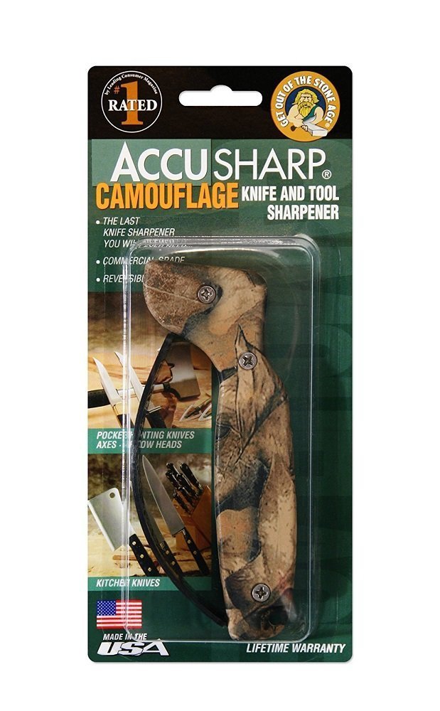 AccuSharp Classic Regular Knife & Tool Sharpener, Camo, Camouflage #005C