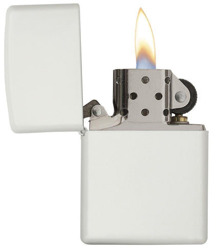 Zippo Classic White Matte, Good For Customization Genuine Windproof Lighter #214