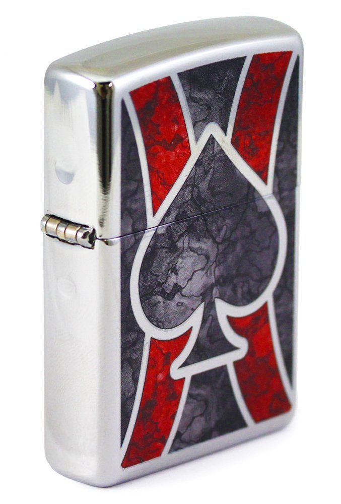 Zippo Ace Lighter, High Polish Chrome, Fusion, Windproof #28952