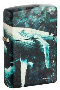 Zippo Spazuk Blue Whale 540 Matte Color Design Lighter #48627