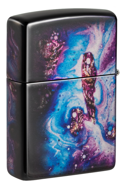 Zippo Space Cosmos 540 Fusion Design, Tumbled Chrome Lighter #48547