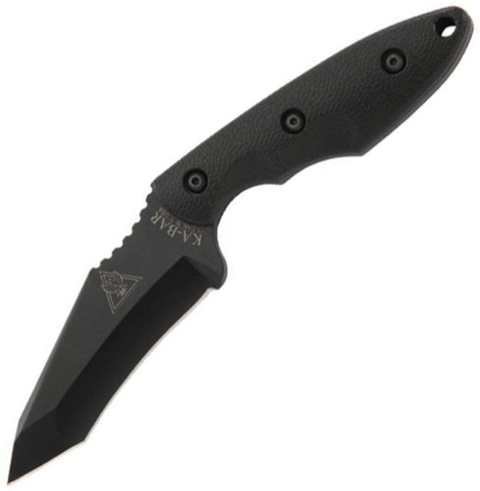 Ka-Bar TDI Hinderer Hell Fire + Hard Sheath, Straight Edge #2486