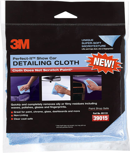 3M Perfect-It III Auto Detailing Cloth, Blue, 6-Pack #06020