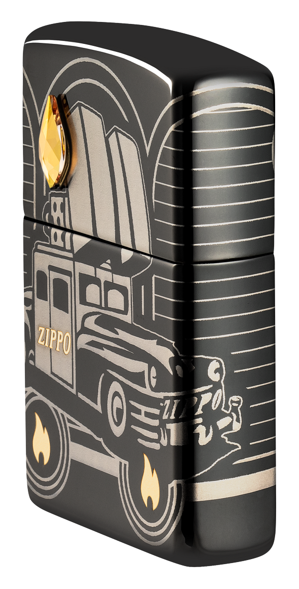 Zippo 2023 Collectible Of The Year, High Polish Black Armor Lighter #48691