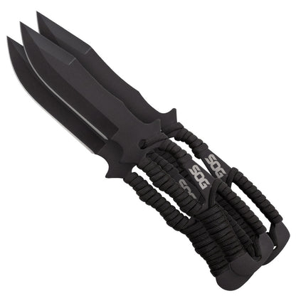 SOG Throwing Knives, Hardcased Black Coating #F041TN-CP