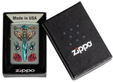 Zippo Gothic Dagger Design, Sage Finish Windproof Lighter #49860