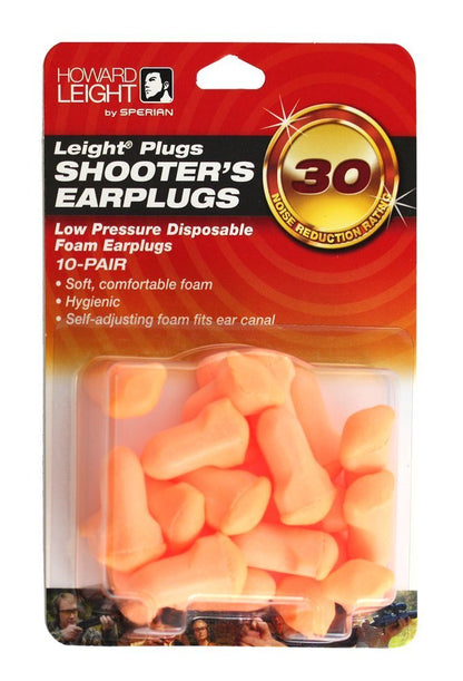 Howard Leight Hearing Protection Earplugs, Foam, (10) Pairs #R-01518
