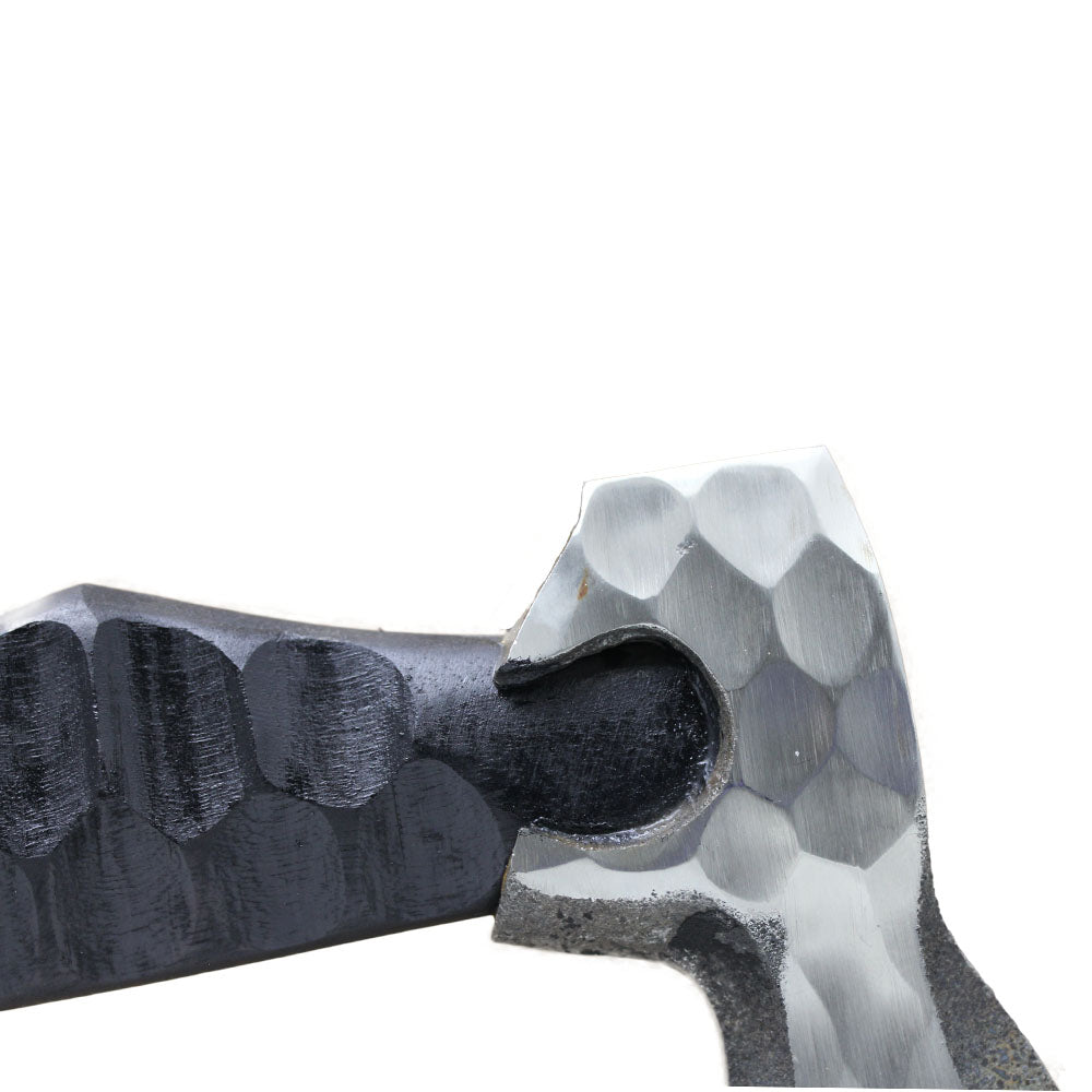 Scorpion Mart Handmade Carbon Steel Axe, Black Ashwood Handle + Sheath #AXE4