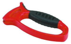 Lansky Deluxe Quick Edge Knife Sharpener, Red, Tungsten Carbide #LSTCN