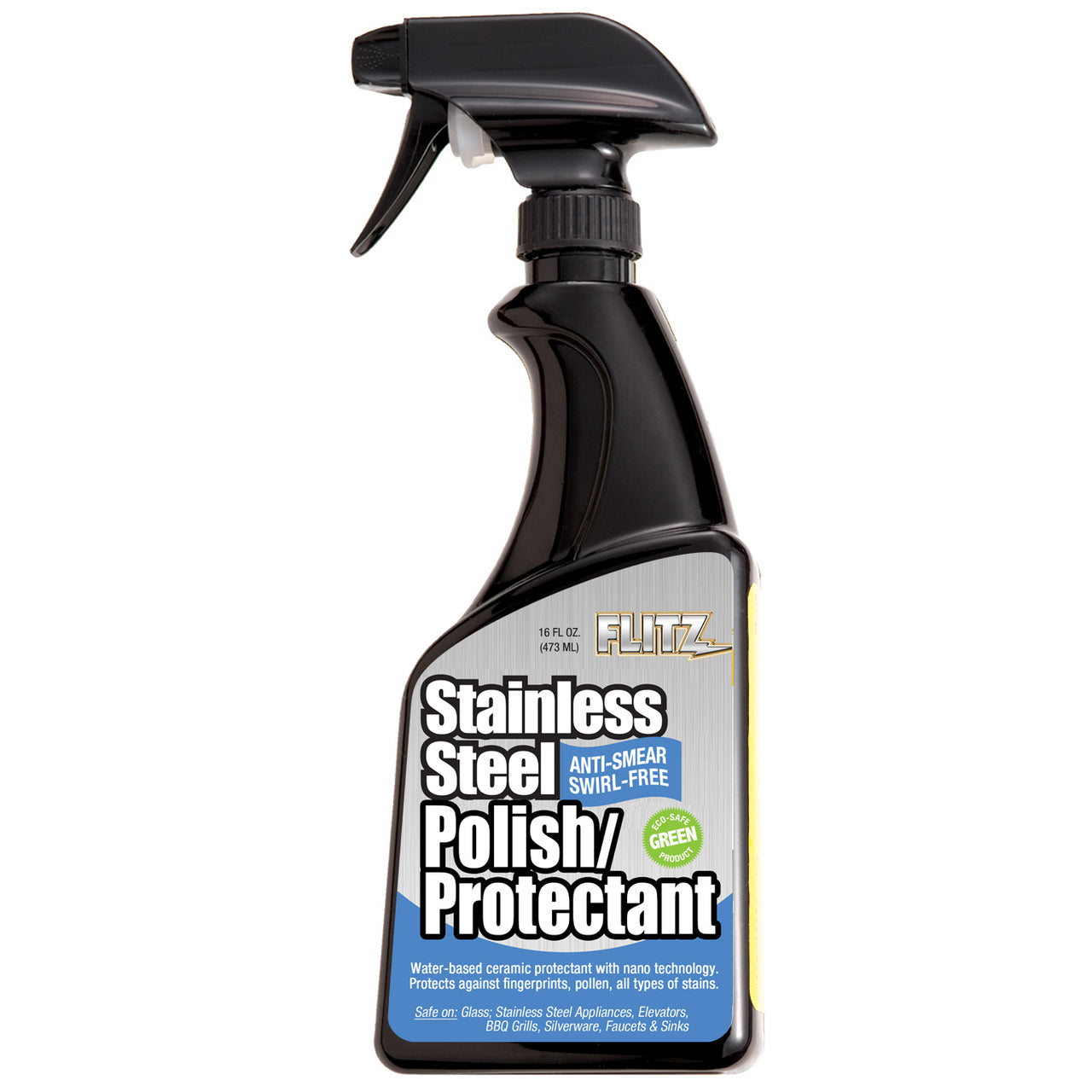 Flitz Stainless Steel Polish and Protectant, 16 oz Spray Bottle #SS01306